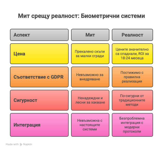 Биометрични системи - Мит срещу реалност
